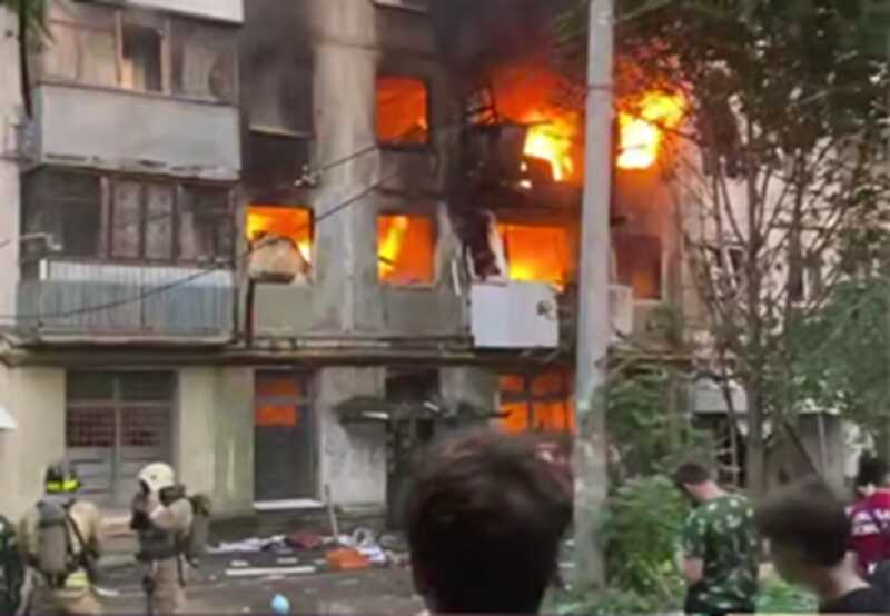 В Самаре произошел сильный пожар в высотном доме